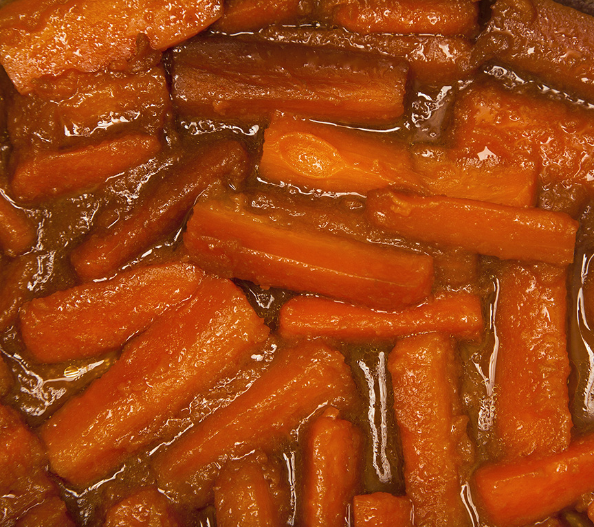Pressure-cooking accelerates both caramelization and Maillard reactions, an effect that we exploit in our caramelized carrot soup recipe.