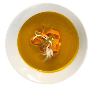 Caramelized Carrot Soup, Modernist Cuisine at Home